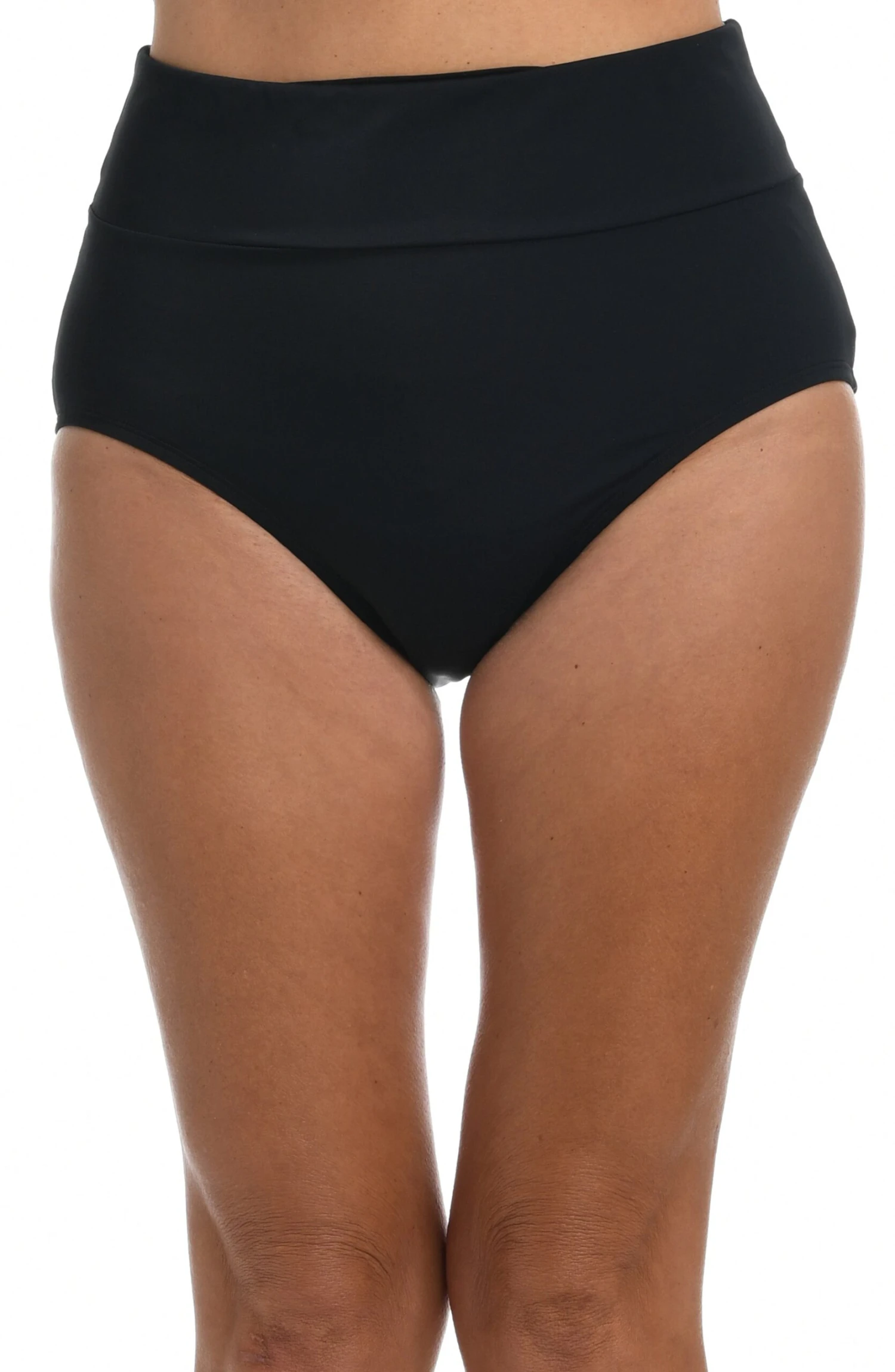 Solid Wide Band Full Pant Bikini Bottom 3 Solid Wide Band Full Pant Bikini Bottom
