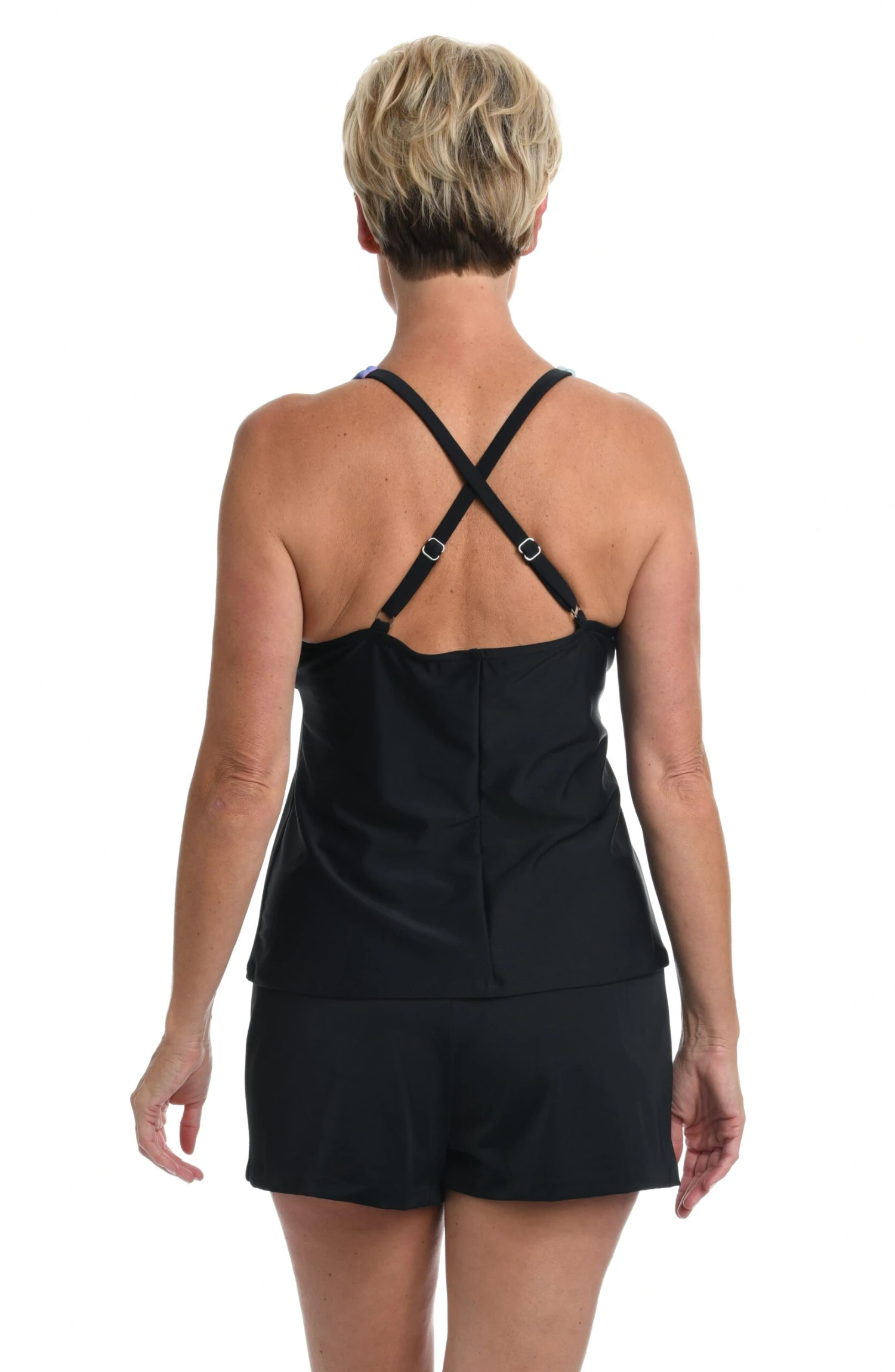 Confetti High Neck Cross Back Tankini Top *FINAL SALE* 4 Confetti High Neck Cross Back Tankini Top *FINAL SALE* - Image 2