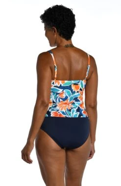 Joyful Blooms Two Tiered Tankini Top -Swimwear Promotion Store MM3CA58 MLT B 1