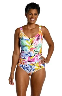 Conga Vines Side Shirred One Piece