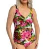 Exotic Jungle Twist Front One Piece - FINAL SALE 1 Exotic Jungle Twist Front One Piece - FINAL SALE -Swimwear Promotion Store MM3CK04 MLT F 1