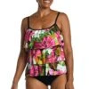Exotic Jungle Triple Tiered Tankini Top - FINAL SALE -Swimwear Promotion Store MM3CK59 MLT F 1