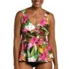 Exotic Jungle Empire Underwire Tankini Top - FINAL SALE -Swimwear Promotion Store MM3CK71 MLT F 1