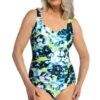Electric Rose Side Shirred One Piece - FINAL SALE