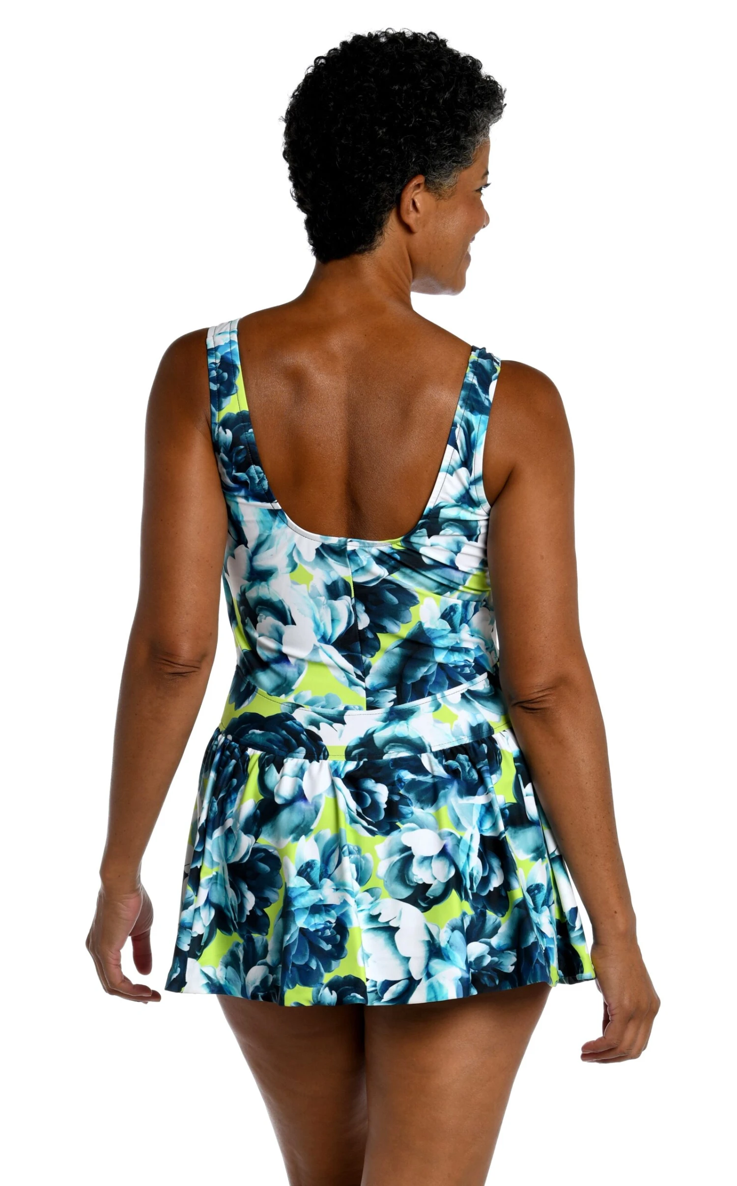 Electric Rose Empire Swim Dress One Piece - FINAL SALE 4 Electric Rose Empire Swim Dress One Piece - FINAL SALE - Image 2