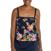 Mystic Garden Bandeau Blouson Tankini Top 2 Mystic Garden Bandeau Blouson Tankini Top -Swimwear Promotion Store MM3CR66 MLT F 1