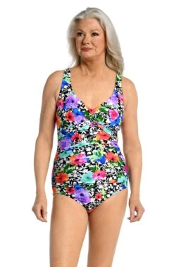 Pop Petals Twist Front One Piece - FINAL SALE