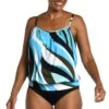 Retro Wave Blouson Underwire Tankini Top - FINAL SALE -Swimwear Promotion Store MM3CW61 MLT F 1