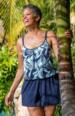 Coastal Palm Swim Romper One Piece/Cover Up -Swimwear Promotion Store MM3CY45 IND Shot 57 Shot 57 002 Web