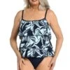 Coastal Palm Triple Tiered Tankini Top -Swimwear Promotion Store MM3CY59 IND F 1