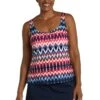 Tribal Times Scoop Neck Tankini Top - FINAL SALE -Swimwear Promotion Store MM3CZ63 MLT F 1