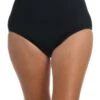 Solid Full Pant Bikini Bottom -Swimwear Promotion Store MM6NK50BLK F3