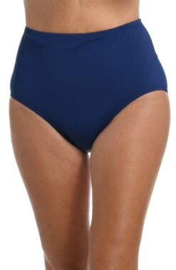 Solid Full Pant Bikini Bottom -Swimwear Promotion Store MM6NK50NVY F