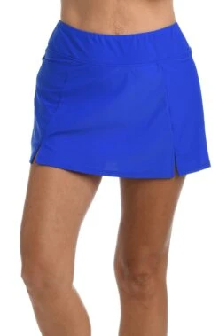 Solid Wide Band Skort Bottom 16 Solid Wide Band Skort Bottom -Swimwear Promotion Store MM6NK56COB F1