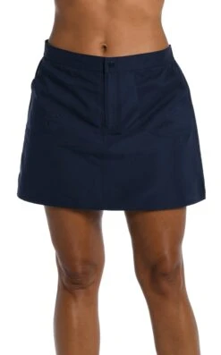 Solid Woven Boardskirt Bottom -Swimwear Promotion Store MM6NL55 IND F 1