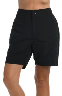 Solid Woven Long Boardshort Bottom