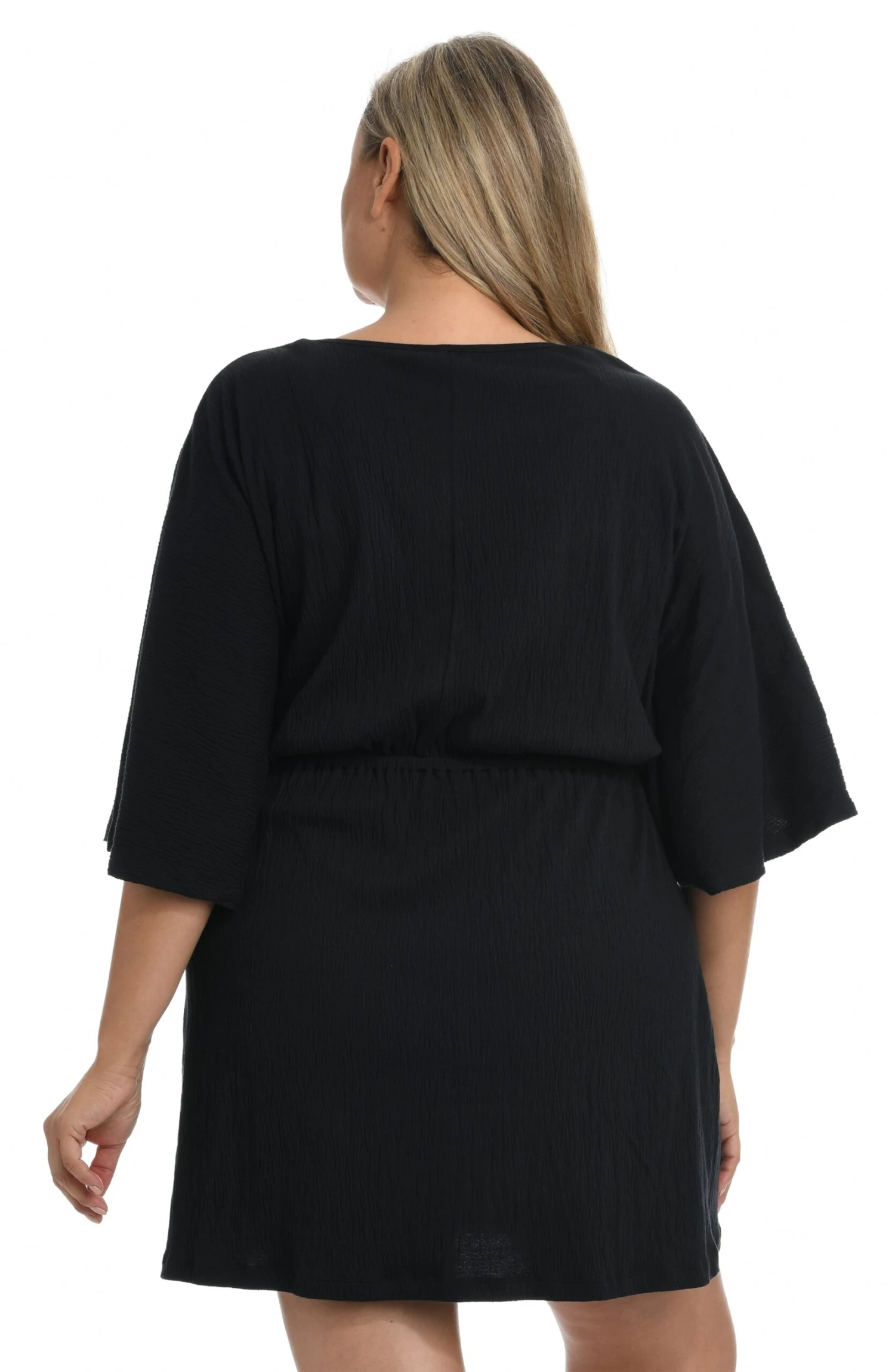Solid Kimono Tunic Cover Up (Plus Size) 4 Solid Kimono Tunic Cover Up (Plus Size) - Image 3