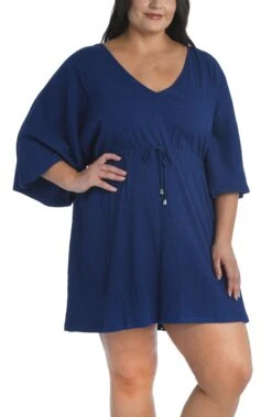 Solid Kimono Tunic Cover Up (Plus Size) 21 Solid Kimono Tunic Cover Up (Plus Size) -Swimwear Promotion Store MW1PH39 NVY P 2400x3680 55205a0e f352 4ab0 9162 bcad996a883b
