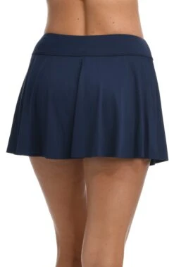 24th & Ocean Solid Petal Skort Swim Bottom -Swimwear Promotion Store TF1G646 MID B
