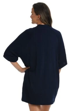 24th & Ocean Solid Lace-Up Tunic Swimsuit Cover Up -Swimwear Promotion Store TF2EN39 MID B3