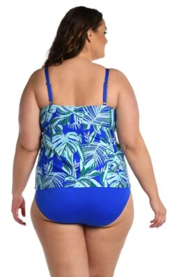 24th & Ocean West Palms Cutout High Neck Tankini Swimsuit Top -Swimwear Promotion Store TF3DG71W SAP B1