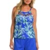 24th & Ocean West Palms Cutout High Neck Tankini Swimsuit Top -Swimwear Promotion Store TF3DG71 SAP F 1