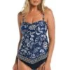 24th & Ocean Bali Batik Retro Bandeaukini -Swimwear Promotion Store TF3DN81 MID F 1