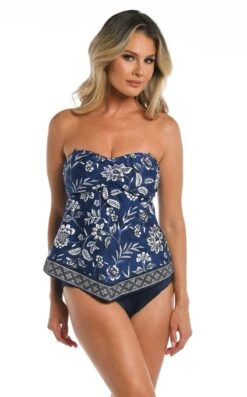 24th & Ocean Bali Batik Retro Bandeaukini -Swimwear Promotion Store TF3DN81 MID F 2