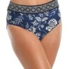 24th & Ocean Bali Batik Mid Waist Spliced Bottom -Swimwear Promotion Store TF3DN94 MID F 1