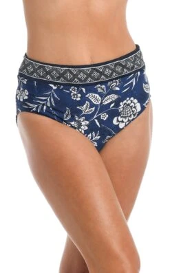 24th & Ocean Bali Batik Mid Waist Spliced Bottom