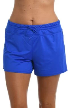 24th & Ocean Solid Front Tie Swim Short Bottom 14 24th & Ocean Solid Front Tie Swim Short Bottom -Swimwear Promotion Store TF9G690 SAP F