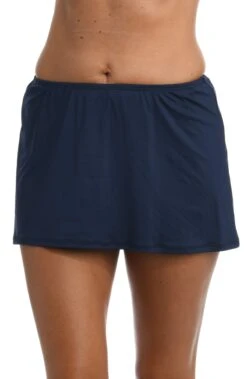 24th & Ocean Solid Skirted Hipster Bottom -Swimwear Promotion Store TF9G692 MID F