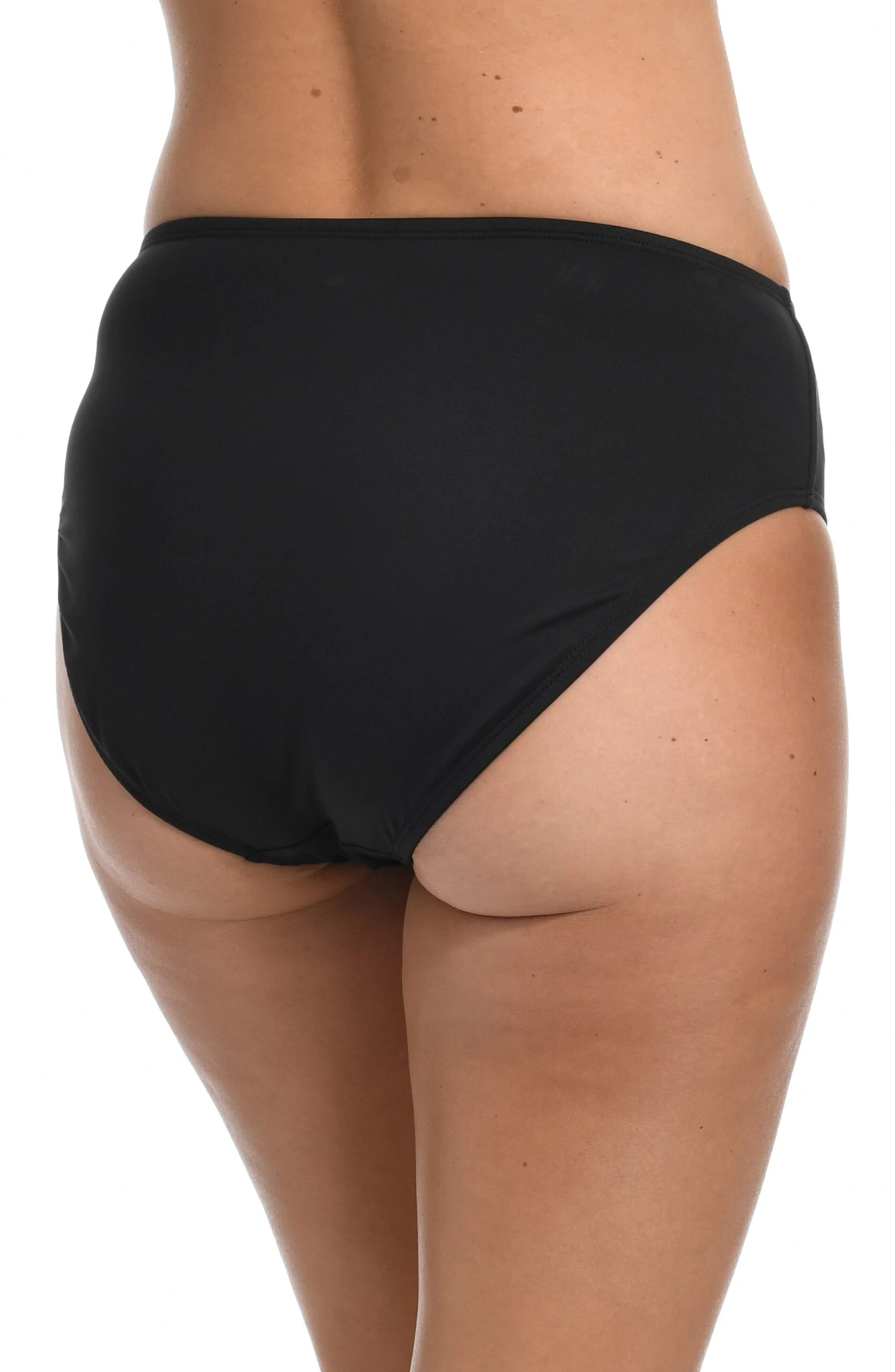 24th & Ocean Solid Mid Waist Hipster Bikini Bottom 4 24th & Ocean Solid Mid Waist Hipster Bikini Bottom - Image 2